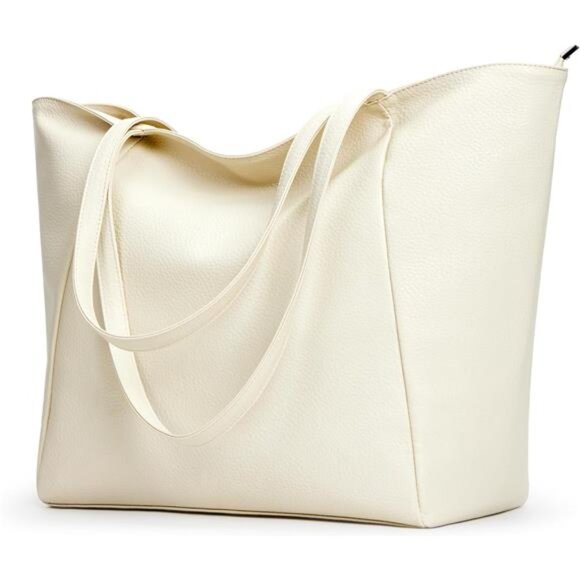 Large Tote Bag Beige - Picture 1 of 7